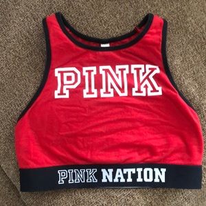 SOLD: PINK High-neck Sports Bra